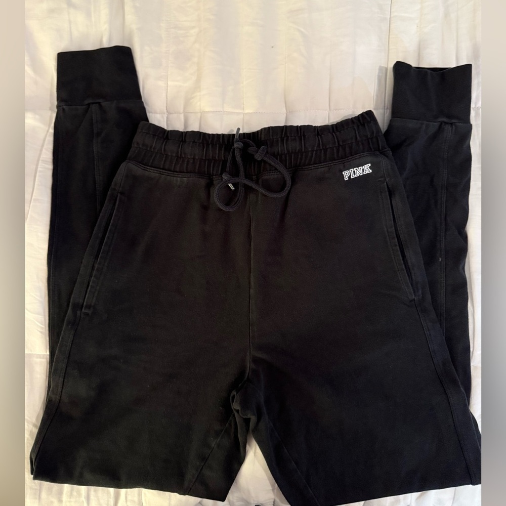 PINK Victoria's Secret Black Jogger Pants